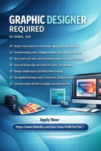 Graphic Designer Required in Dubai