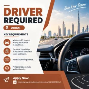Driver Required in Dubai