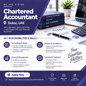 Chartered Accountant Required in Dubai