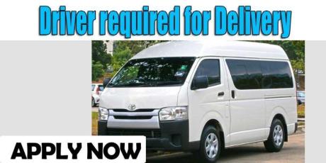 Driver required for Delivery