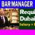 Bar Manager Required in Dubai