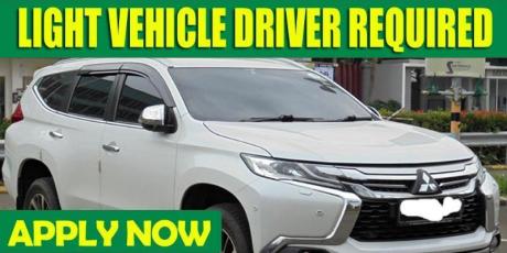 LIGHT VEHICLE DRIVER REQUIRED