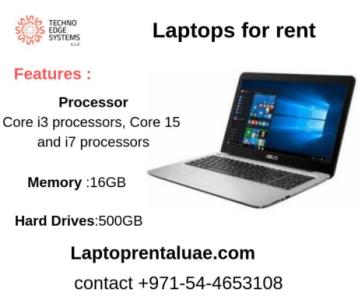 We offer All Brands of  Laptops for rent.Give us a call on +971-54-4653108  Laptop for Rent in Dubai