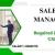 Sales Manager Required in Dubai