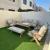 Sofa set aluminium beige outdoor furniture garden furniture
