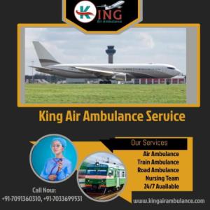 Pick World-Class ICU Support Air Ambulance in Kolkata by King