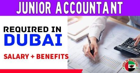 Junior Accountant Required in Dubai