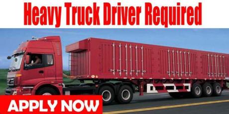 Heavy Truck Driver Required