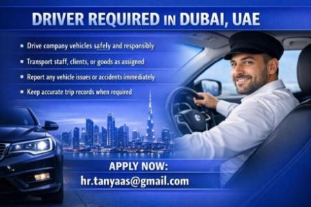 Driver Required in Dubai