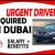 URGENT DRIVER REQUIRED IN DUBAI