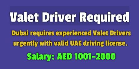 Valet Driver Required