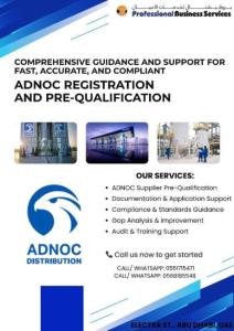 Comprehensive guidance and support for fast, accurate, and compliant ADNOC registration
