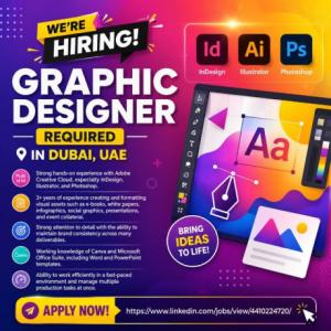 Graphic Designer Required in Dubai