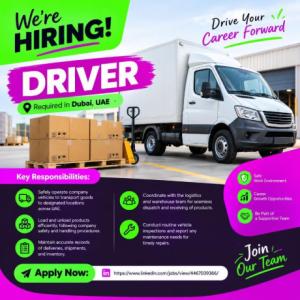 Driver Required in Dubai