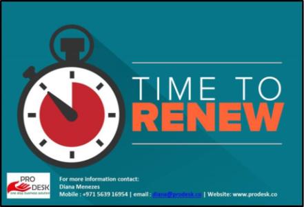 Renew your Trade License in just 2 days.. Call PRO Desk @ 971563916954!