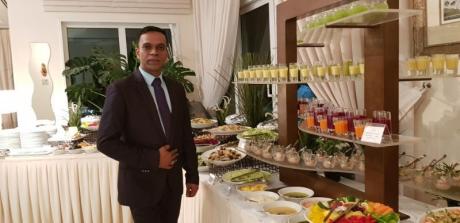 Driver, with butler, house keeper