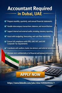 Accountant Required in Dubai