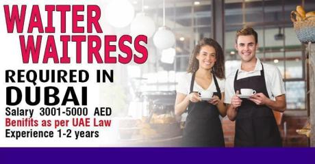 Waiter / Waitress Required in Dubai