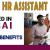 HR Assistant Required in Dubai