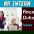 HR Intern Required in Dubai