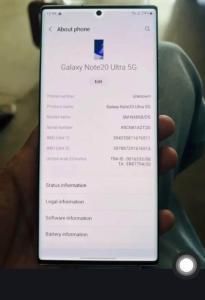 Samsung Note 20 Ultra