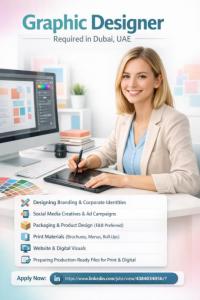 Graphic Designer Required in Dubai