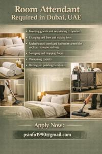 Room Attendant Required in Dubai