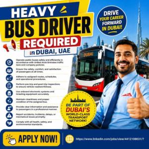 Heavy Bus Driver Required in Dubai