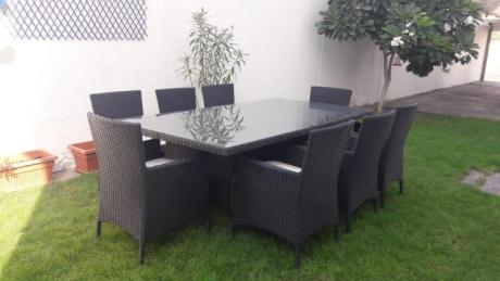 Garden dining table with chairs For 2600AED