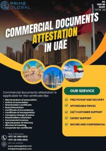 Commercial documents attestation services in the UAE