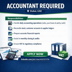 Accountant Required in Dubai