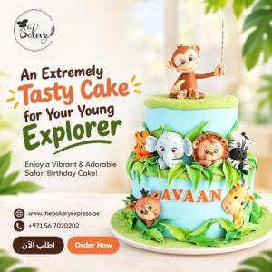 Bring the Jungle to Celebration with a Safari Animal Birthday Cake