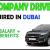 Company Driver Required in Dubai