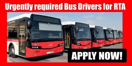 Urgently required Bus Drivers for RTA