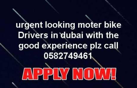 Urgent looking motor Bike Drivers