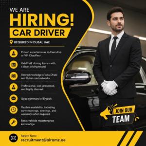 Car Driver Required in Dubai