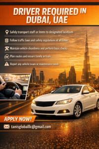 Driver Required in Dubai