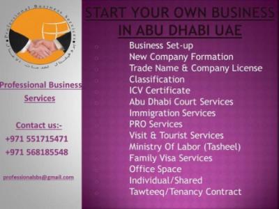Business Setup and PRO Services-Abu Dhabi UAE