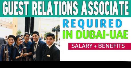 Guest Relations Associate Required in Dubai