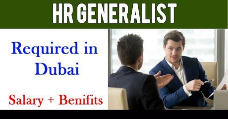 HR Generalist Required in Dubai