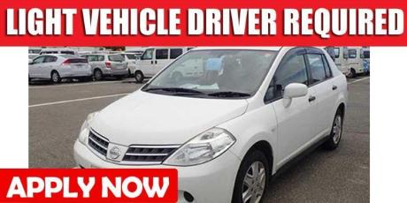 LIGHT VEHICLE DRIVER REQUIRED