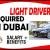 LIGHT DRIVER REQUIRED IN DUBAI