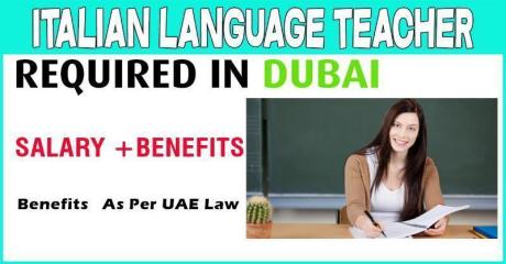 Italian Language Teacher Required in Dubai