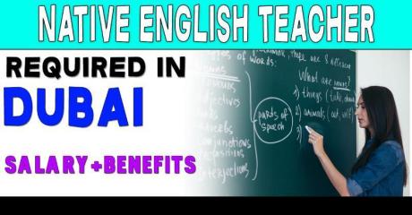 Native English Teacher Required in Dubai