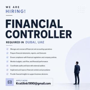 Financial Controller Required in Dubai