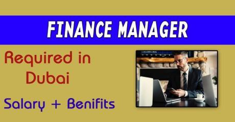 Finance Manager Required in Dubai