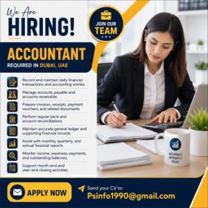 Accountant Required in Dubai
