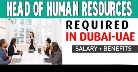 Head Of Human Resources Required in Dubai -