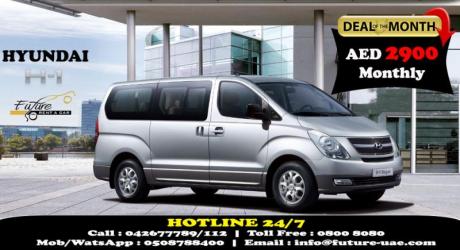 Hyundai H1 9 Seater, Full Option, Automatic now on promotion for just AED 2900 per month