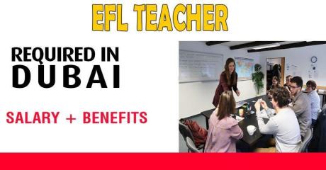 EFL TEACHER (SUMMER CAMP) Required in Dubai